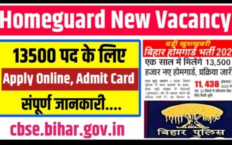 Bihar Homeguard New Vecancy 2026 - 27