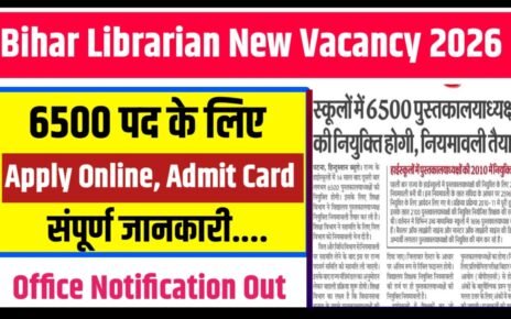 Bihar Librarian New Vacancy 2026